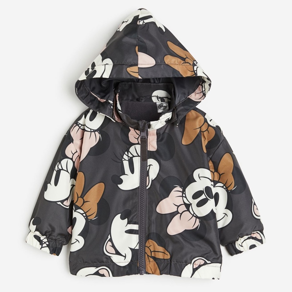 H&M Minnie Jacket Windbreaker Lightweight Rain Coat nwt 3/4T Toddler
